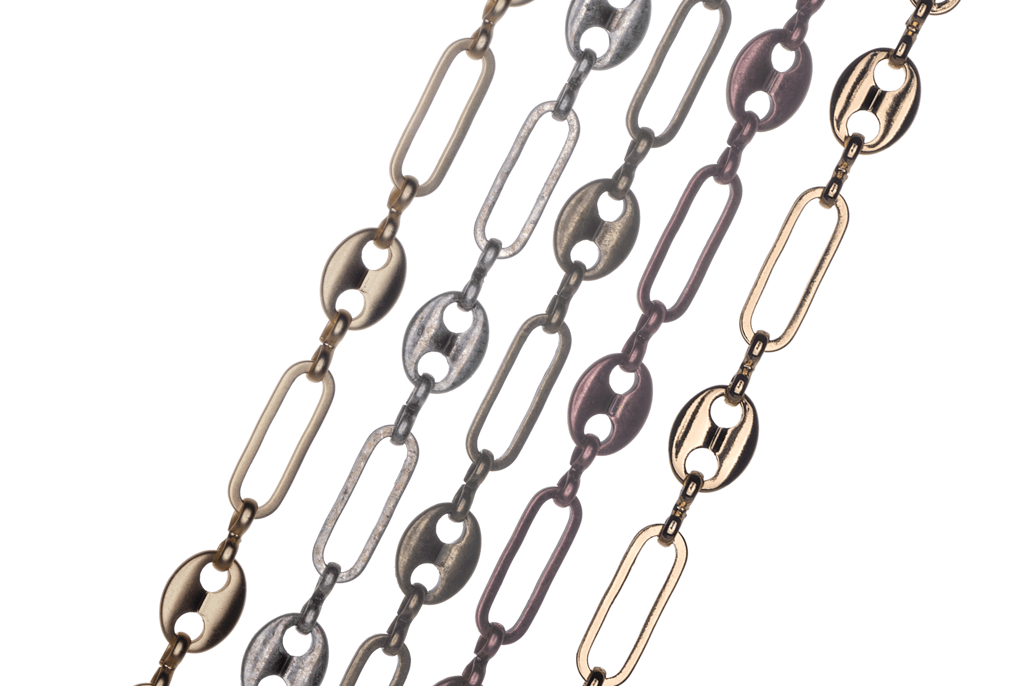 13.9mm Long x 5.10mm Wide Specialty Paperclip Gucci Mariner Chain available in Multiple Colors sold by the Foot - CH 2602