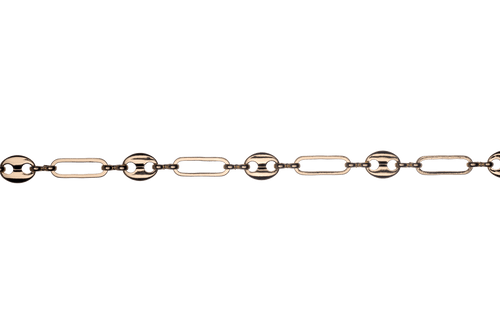 13.9mm Long x 5.10mm Wide Specialty Paperclip Gucci Mariner Chain available in Multiple Colors sold by the Foot - CH 2602
