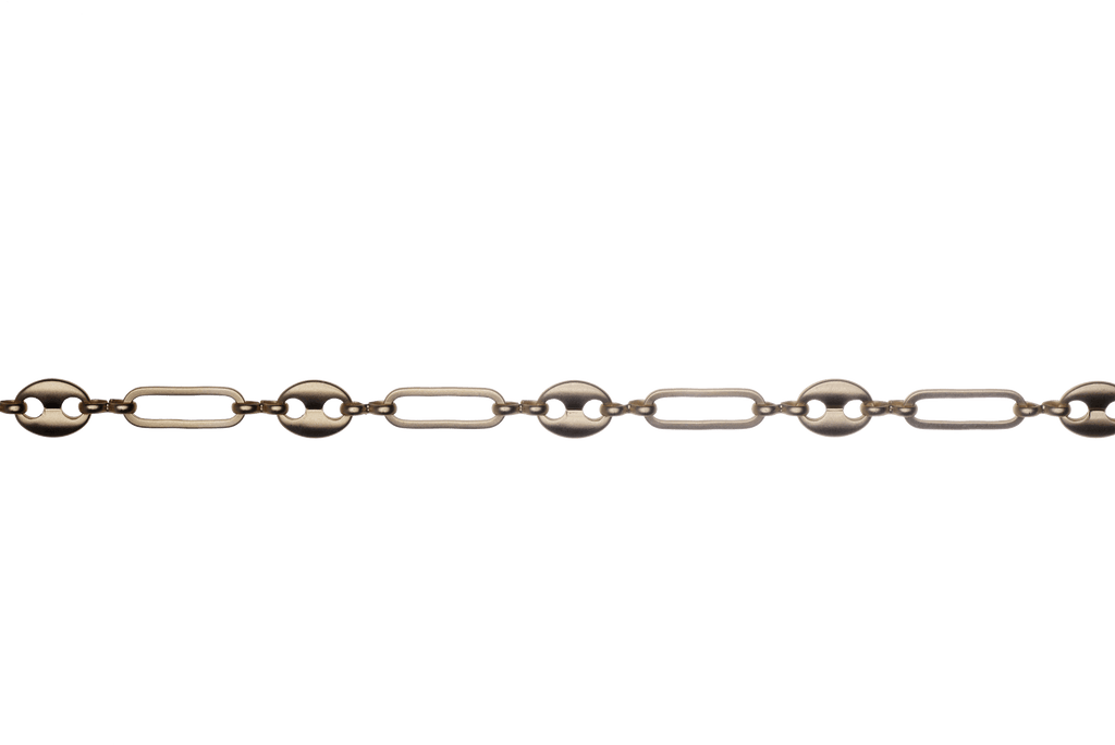 13.9mm Long x 5.10mm Wide Specialty Paperclip Gucci Mariner Chain available in Multiple Colors sold by the Foot - CH 2602