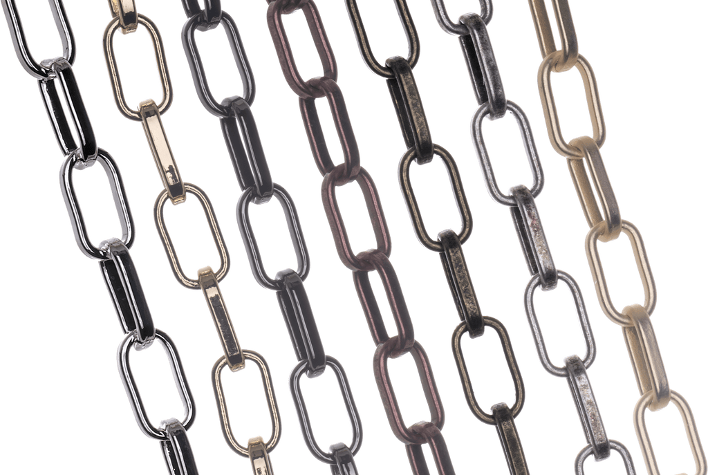 Paperclip Chain 12mm x 6.7mm available in Multiple Colors sold by the Foot - CH 2603