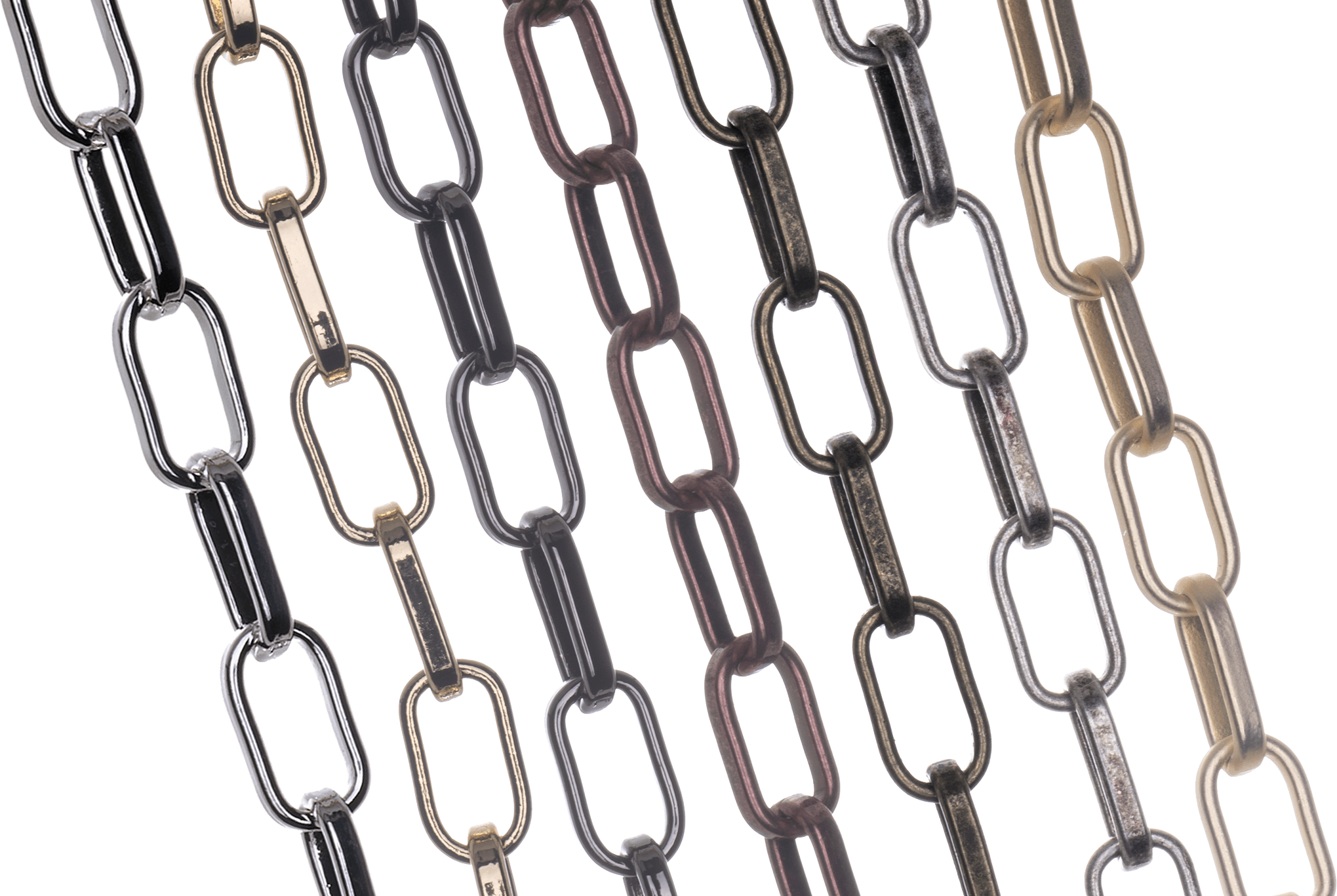 Paperclip Chain 12mm x 6.7mm available in Multiple Colors sold by the Foot - CH 2603