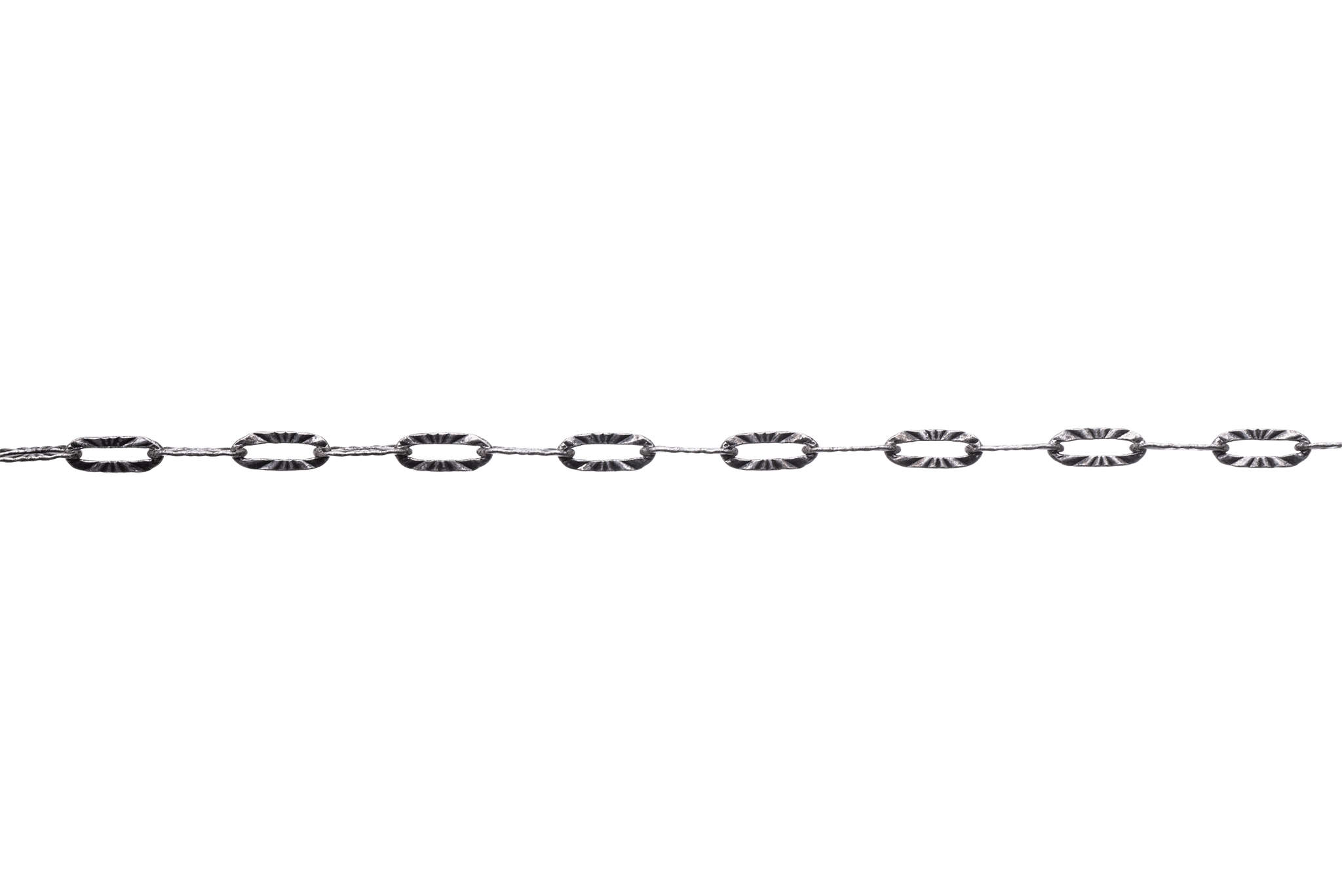 Paperclip Cable Chain with Kinked Design measures 6mm x 3mm available in Many Finishes sold by the Foot - CH 2607