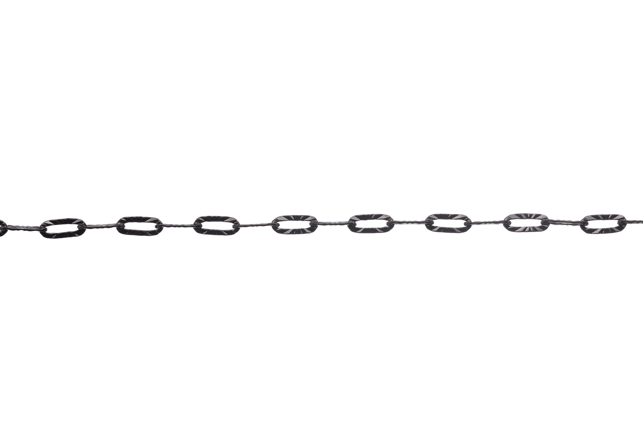 Paperclip Cable Chain with Kinked Design measures 6mm x 3mm available in Many Finishes sold by the Foot - CH 2607