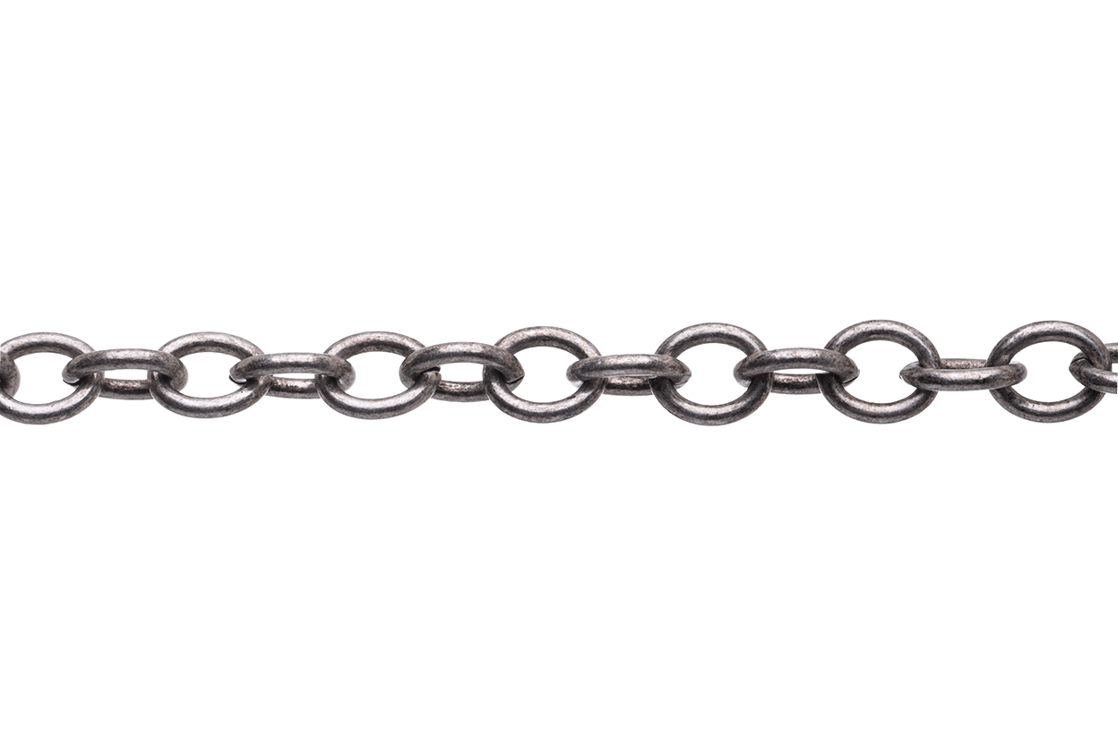 Oval Cable Chain 7mm x 5.8mm available in Multiple Colors sold by the Foot - CH 2609