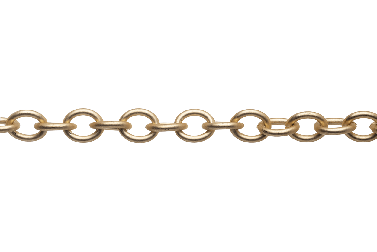 Oval Cable Chain 7mm x 5.8mm available in Multiple Colors sold by the Foot - CH 2609
