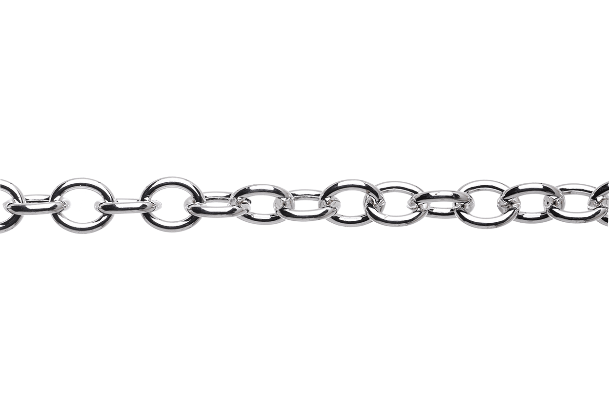 Oval Cable Chain 7mm x 5.8mm available in Multiple Colors sold by the Foot - CH 2609