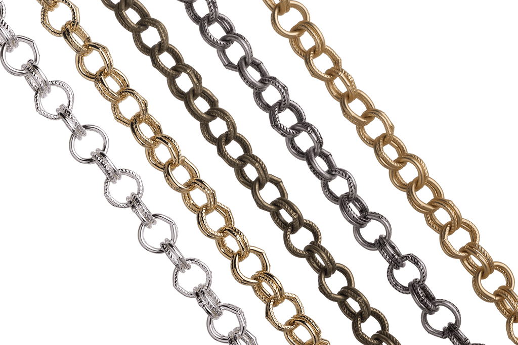 Double Link Cable Chain 8mm Available Multiple Colors - Per Foot