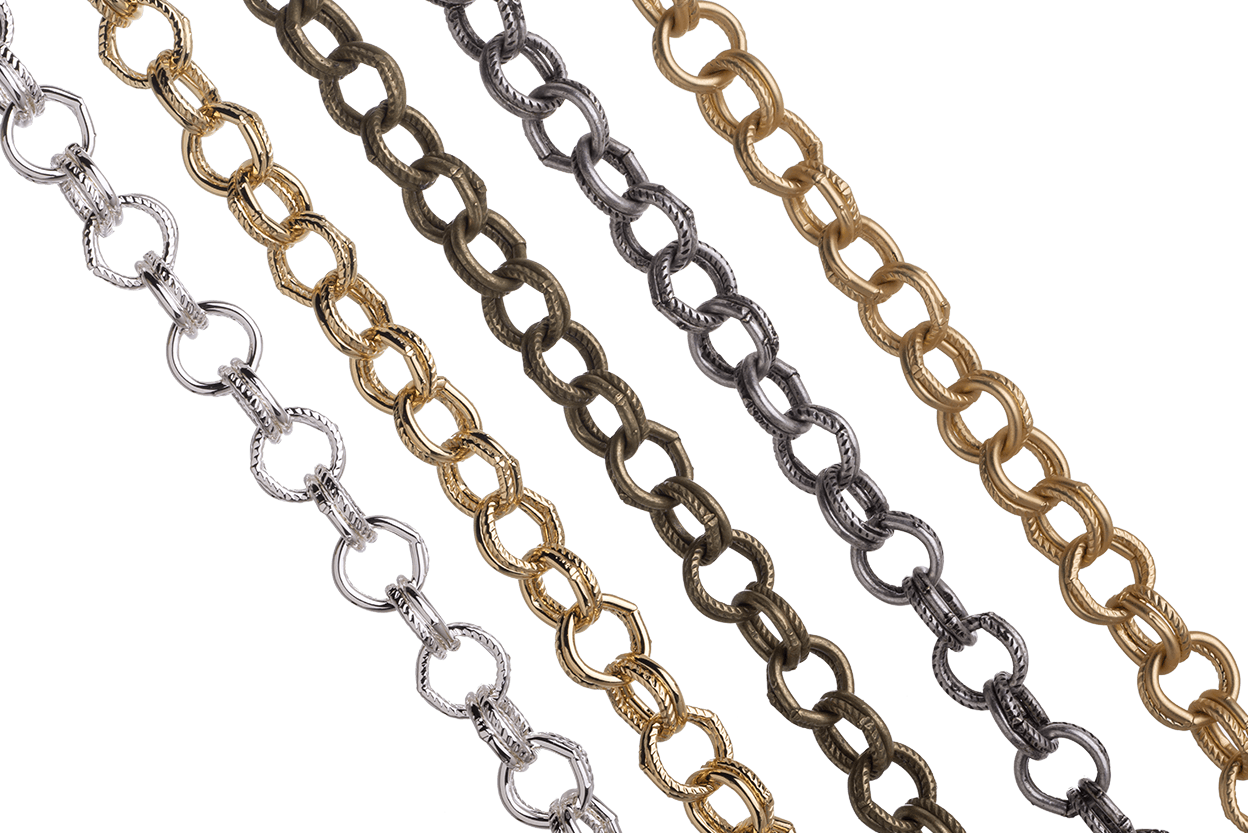 Double Link Cable Chain 8mm Available Multiple Colors - Per Foot