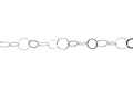 Round Cable Chain with 12mm and 18mm Links available in Multiple Colors sold by the Foot - CH 2612
