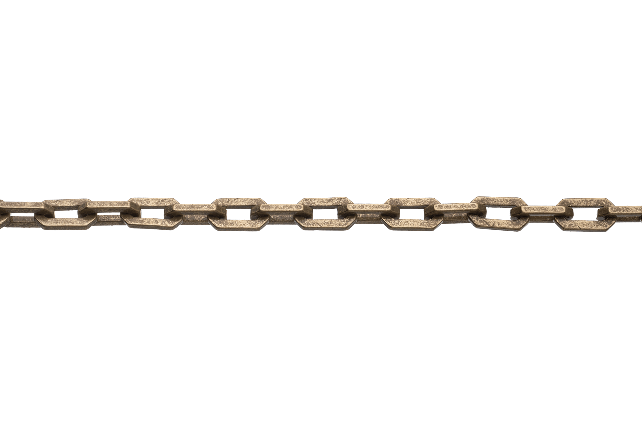 Cable Chain with Angular Brutalist Design - Measures 6mm x 10mm - Sold by the Foot - CH 2614