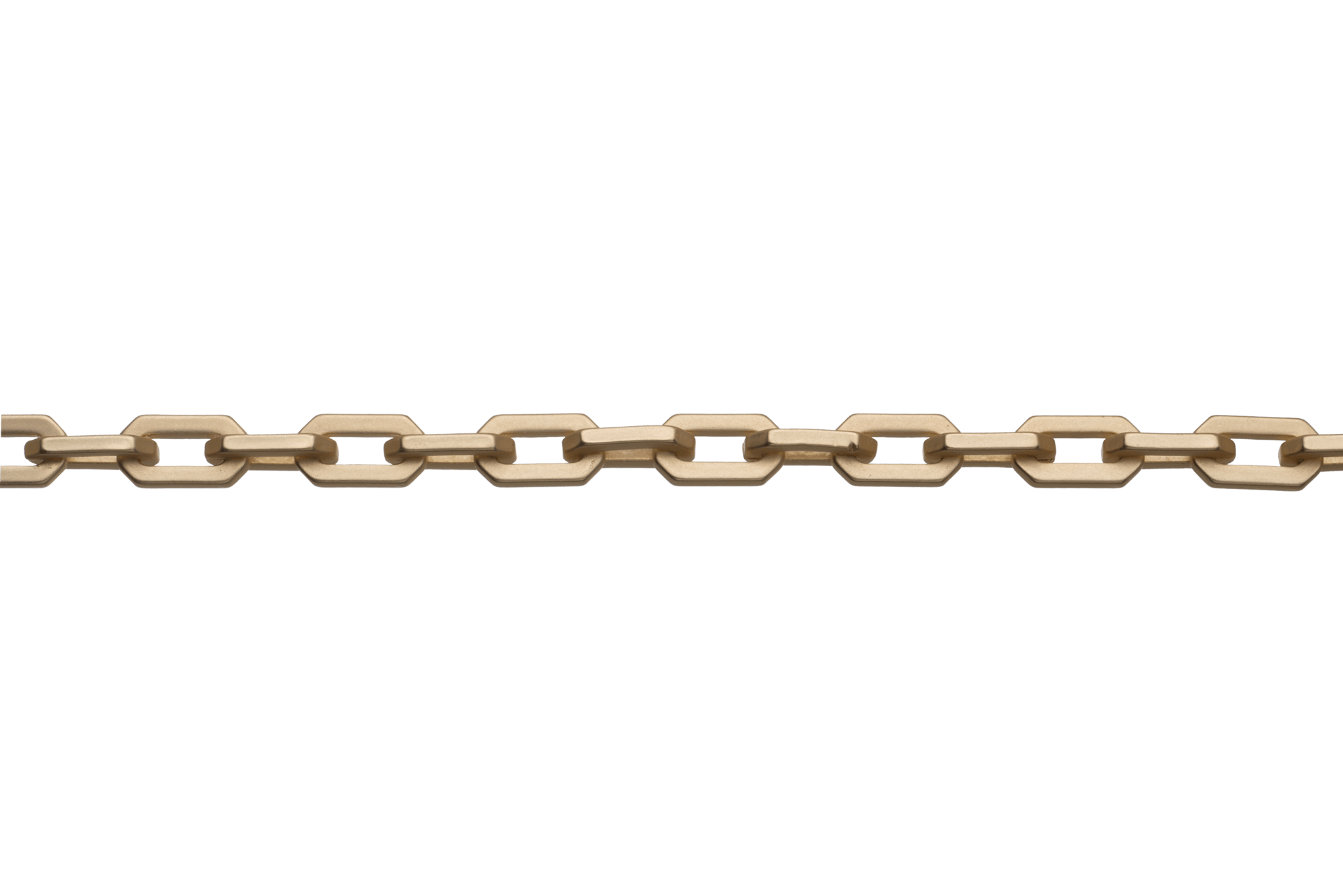 Cable Chain with Angular Brutalist Design - Measures 6mm x 10mm - Sold by the Foot - CH 2614