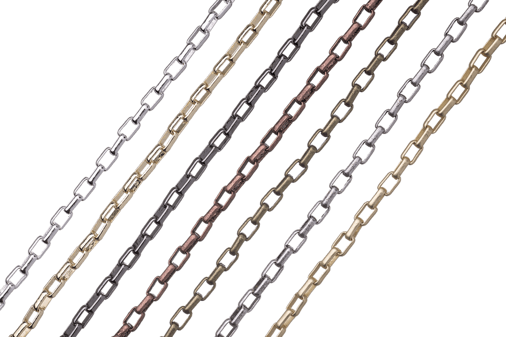 Box Chain - 5mm x 3mm - Available in Multiple Colors - Sold by the Foot - CH 320