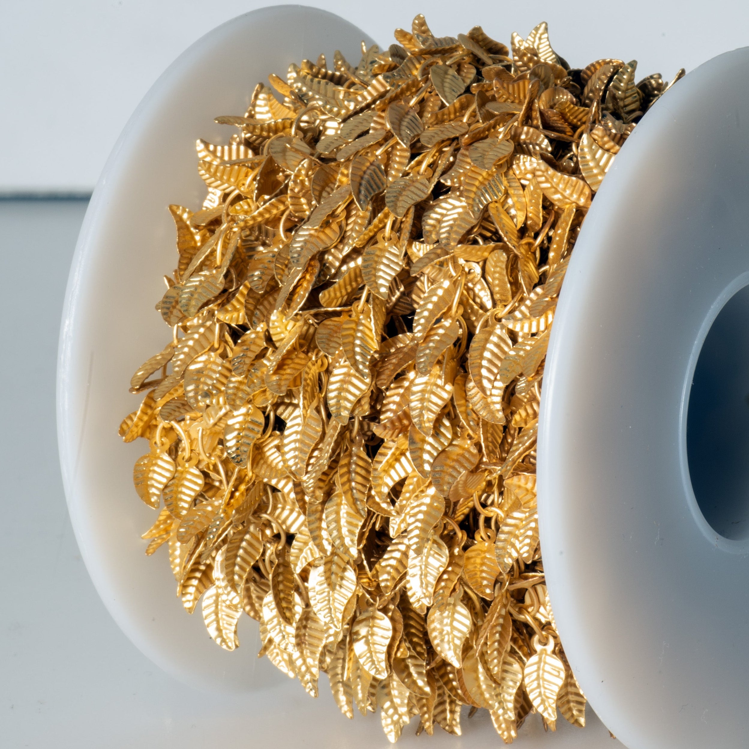 Leaves Cluster Specialty Chain - 4mm x 6mm - Available in Multiple Colors - Sold by the Foot - CH 347