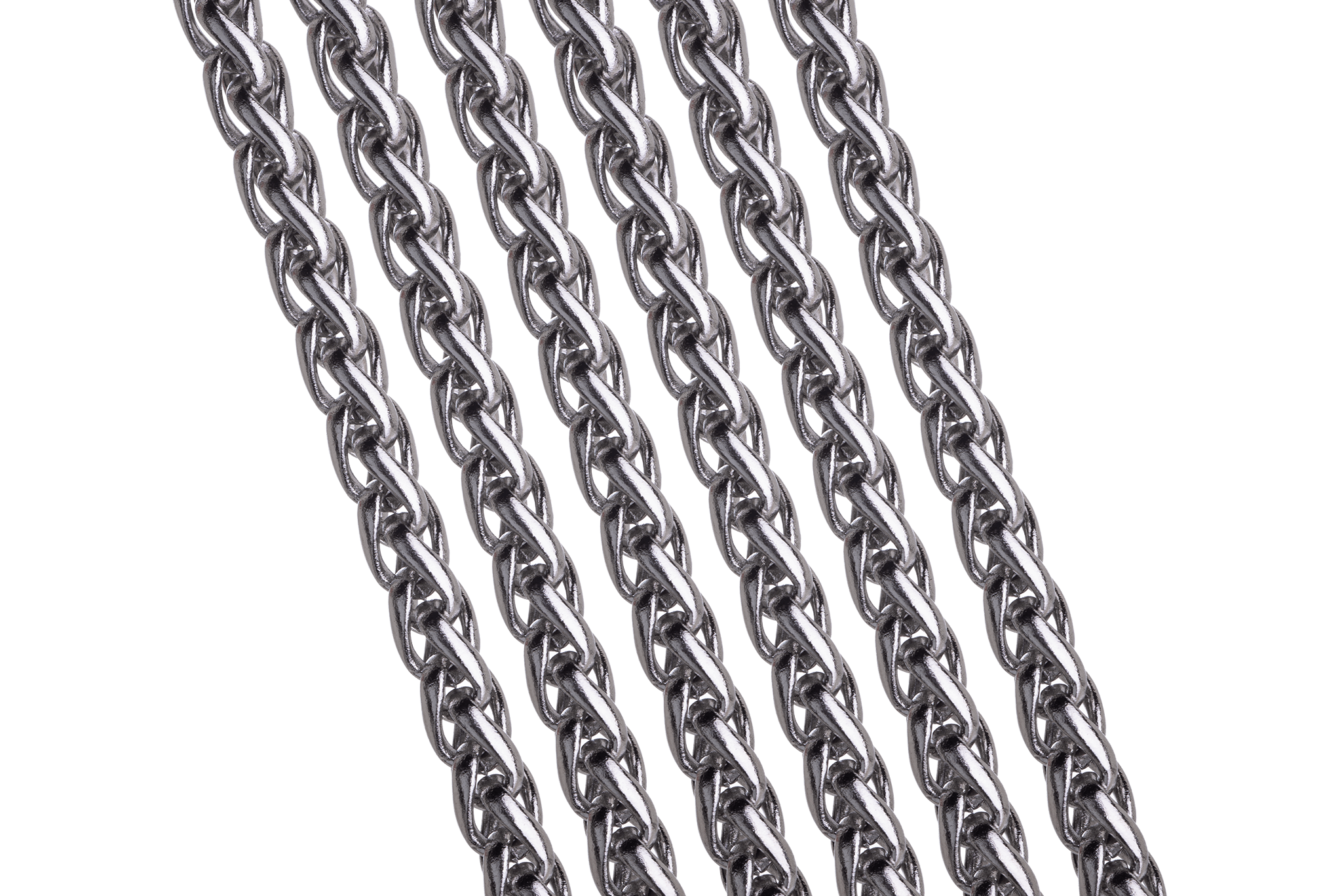 3mm Byzantine Wheat Chain - Made from 316 Marine-Grade Stainless Steel - Sold by the Foot - CH-72SS