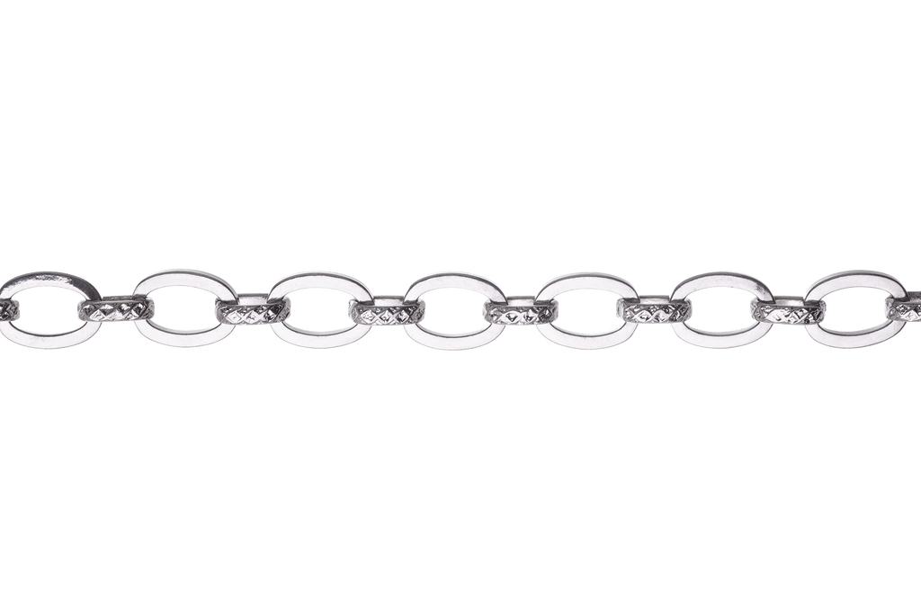16 Gauge Oval Cable Chain - Made of 304 stainless steel - Sold by the foot - CH-75SS