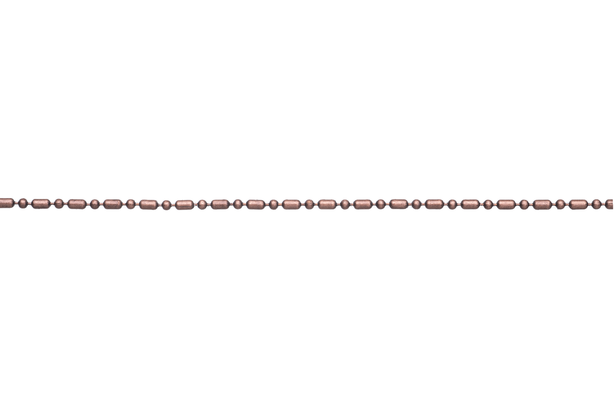1mm Petite Dot-Dash Ball Chain - Made of Brass - Sold by the Foot - CH-901