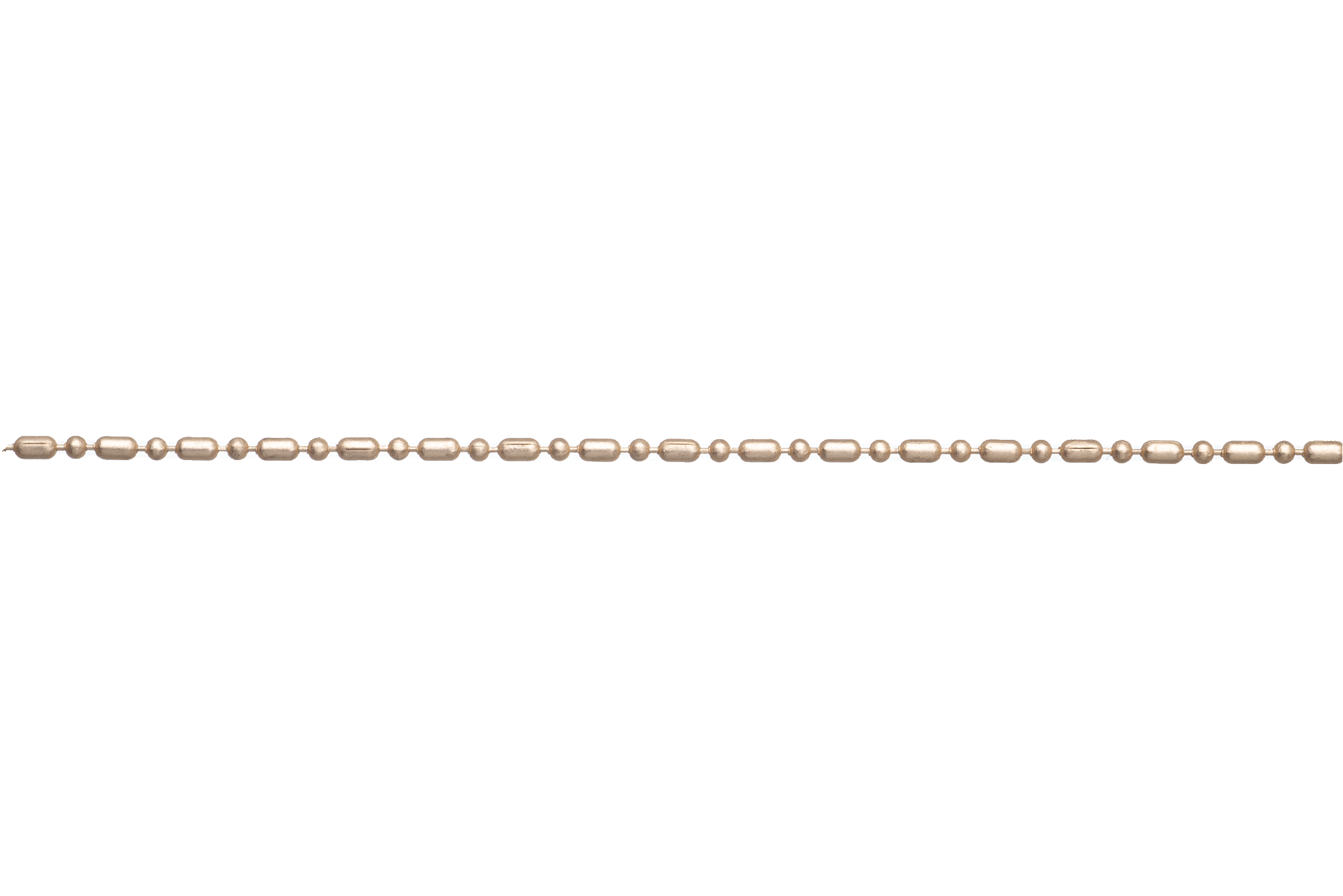 1mm Petite Dot-Dash Ball Chain - Made of Brass - Sold by the Foot - CH-901