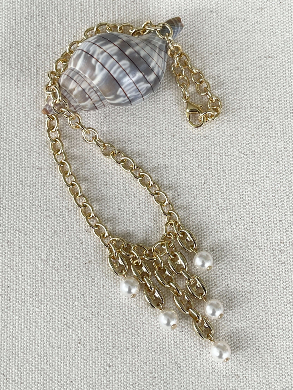 11mm x 8mm Pignose Mariner Chain - Made of plated brass and pewter - Sold by the foot - Ch-942