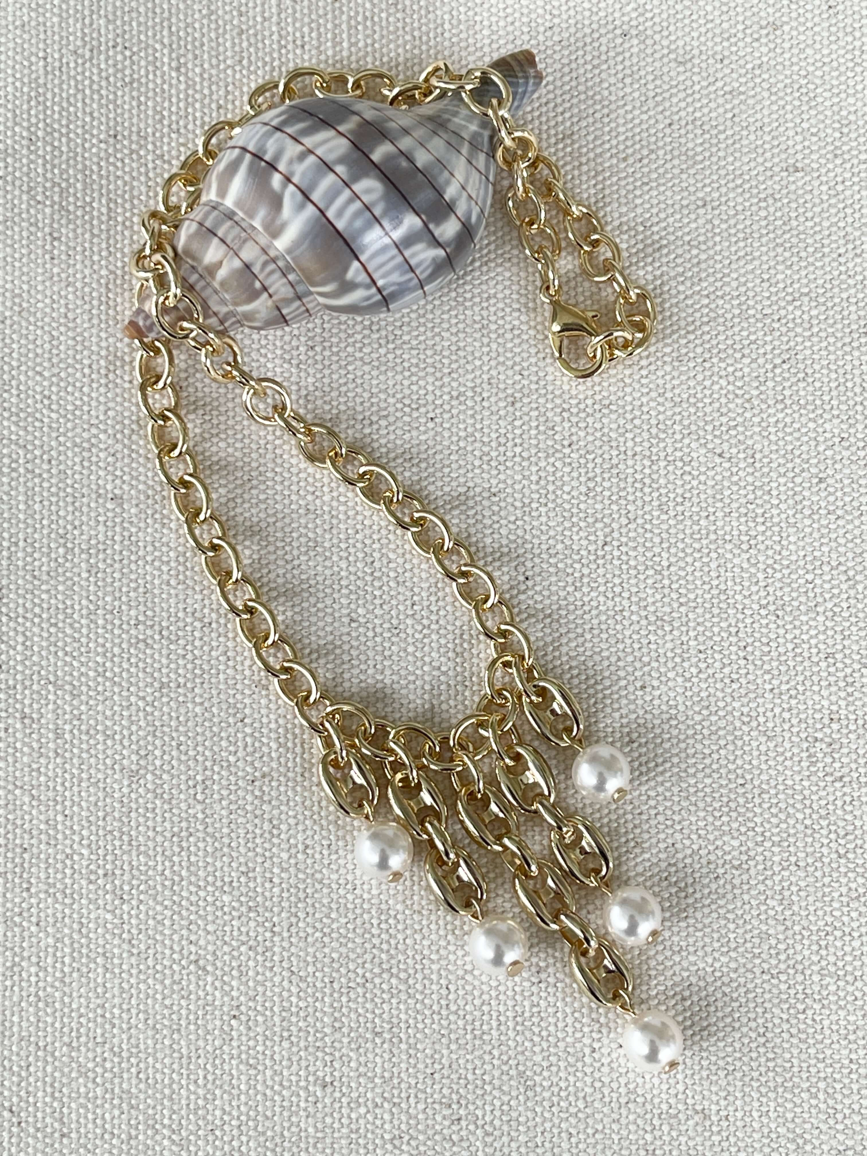 11mm x 8mm Pignose Mariner Chain - Made of plated brass and pewter - Sold by the foot - Ch-942