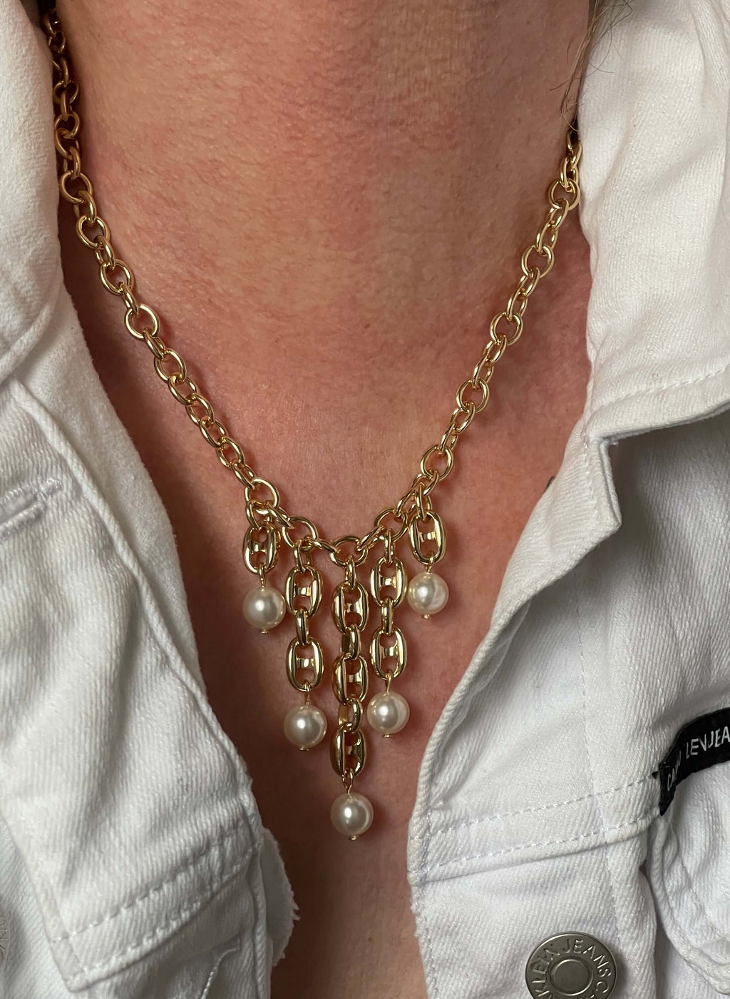 11mm x 8mm Pignose Mariner Chain - Made of plated brass and pewter - Sold by the foot - Ch-942