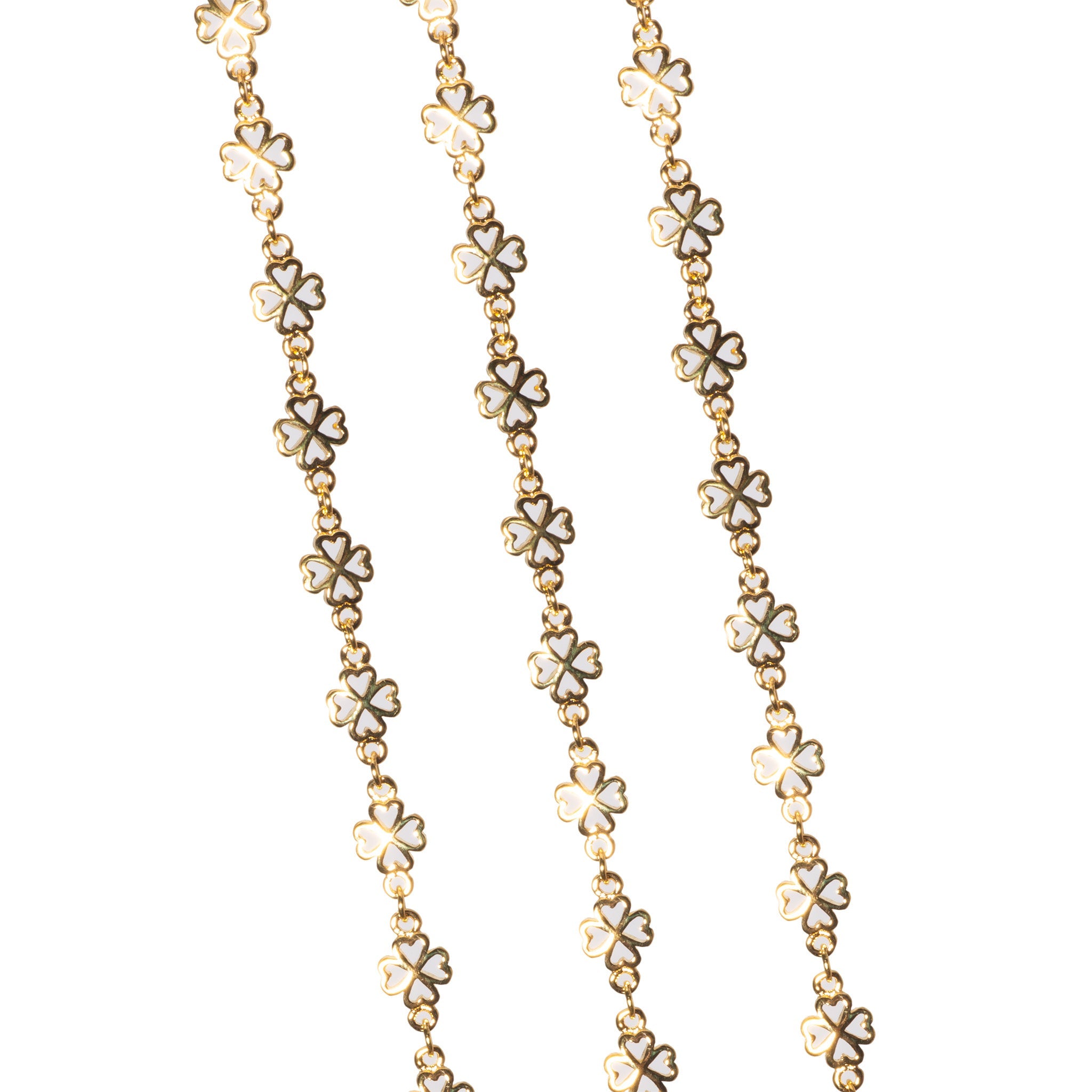 10.3mm x 5.8mm Clover Chain Specialty Chain Sold by The Foot - CH 1118