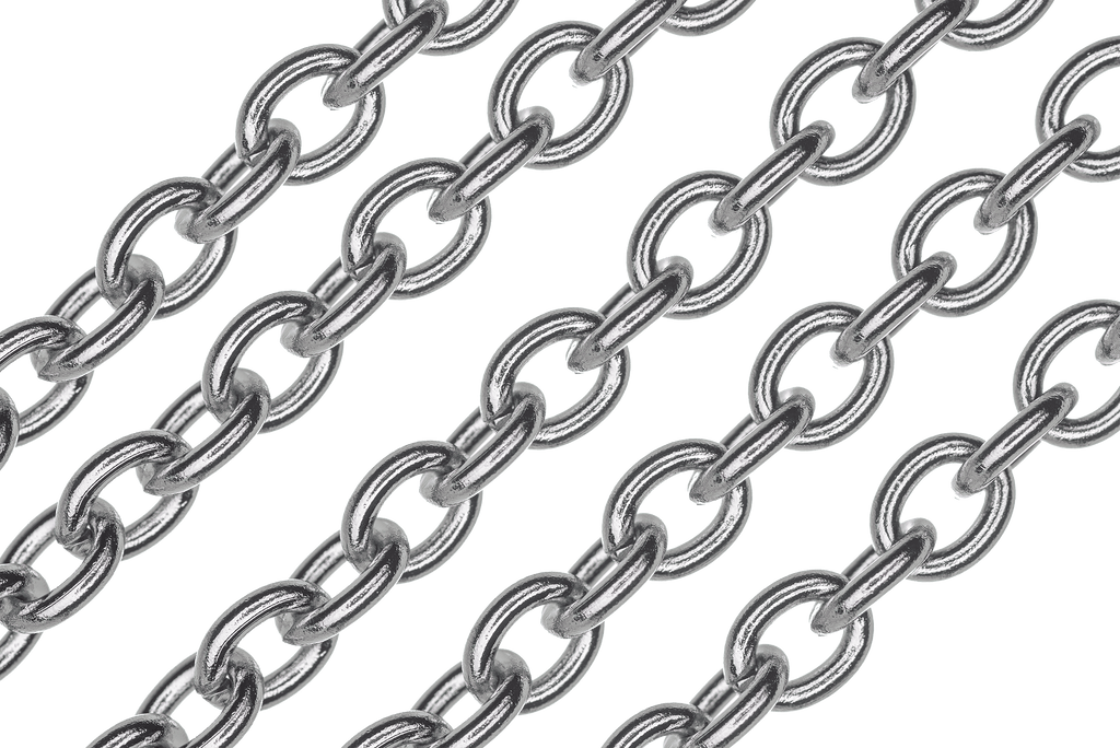 Cable Chain - 5.5mm x 7mm - Made from Stainless Steel - Sold by the Foot - CH 116SS