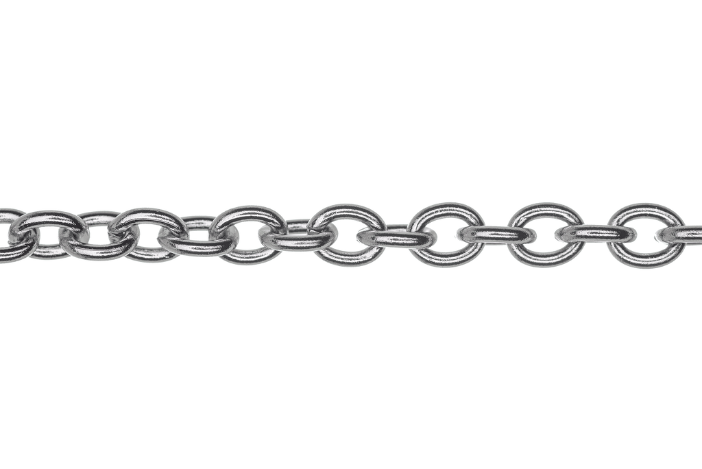 Cable Chain - 5.5mm x 7mm - Made from Stainless Steel - Sold by the Foot - CH 116SS