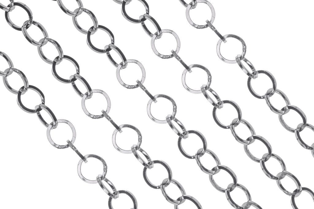 5mm Round Cable Chain - Made of 304L Stainless Steel - Sold by the foot - CH-117SS