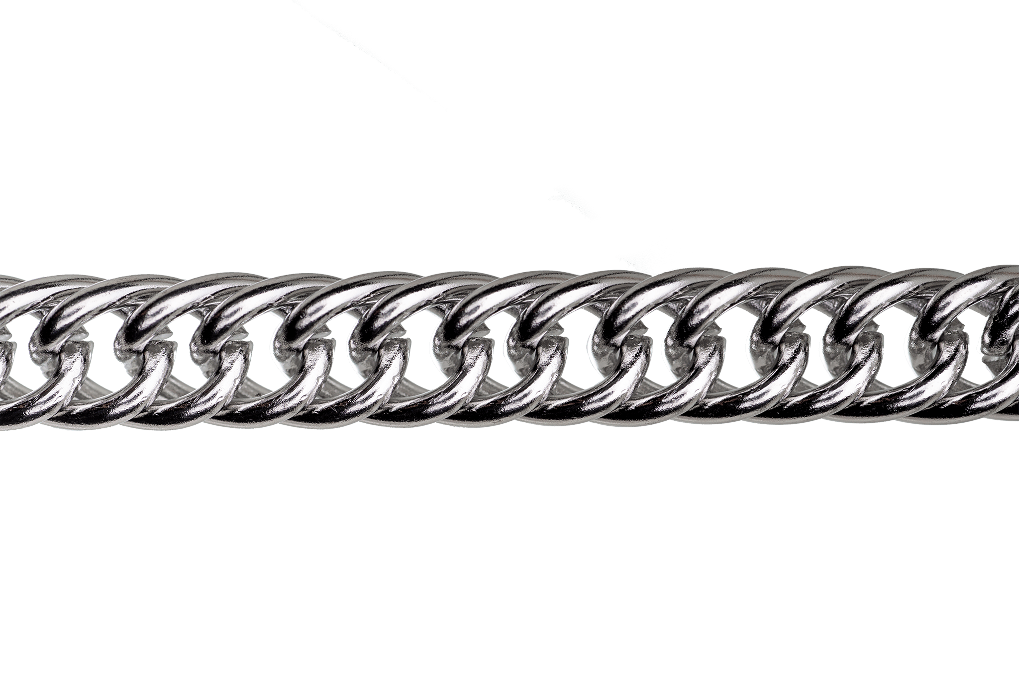 11.8mm x 7.8mm Double Link Curb Chain - Made of Stainless Steel - Sold by the foot - Ch-119SS