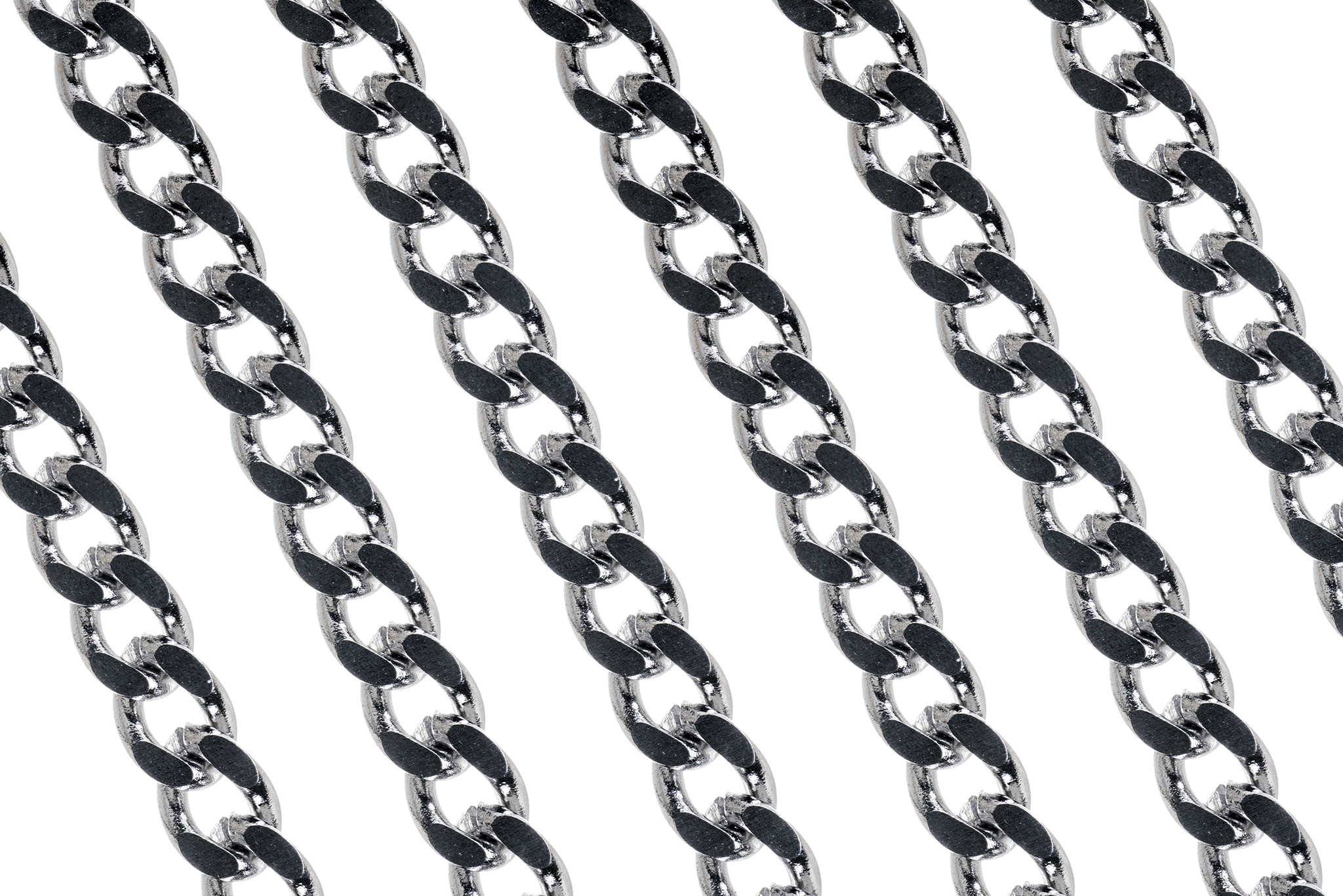 5.0mm x 3.25mm Hammered Stainless Steel Curb Chain sold by the Foot - CH 130SS