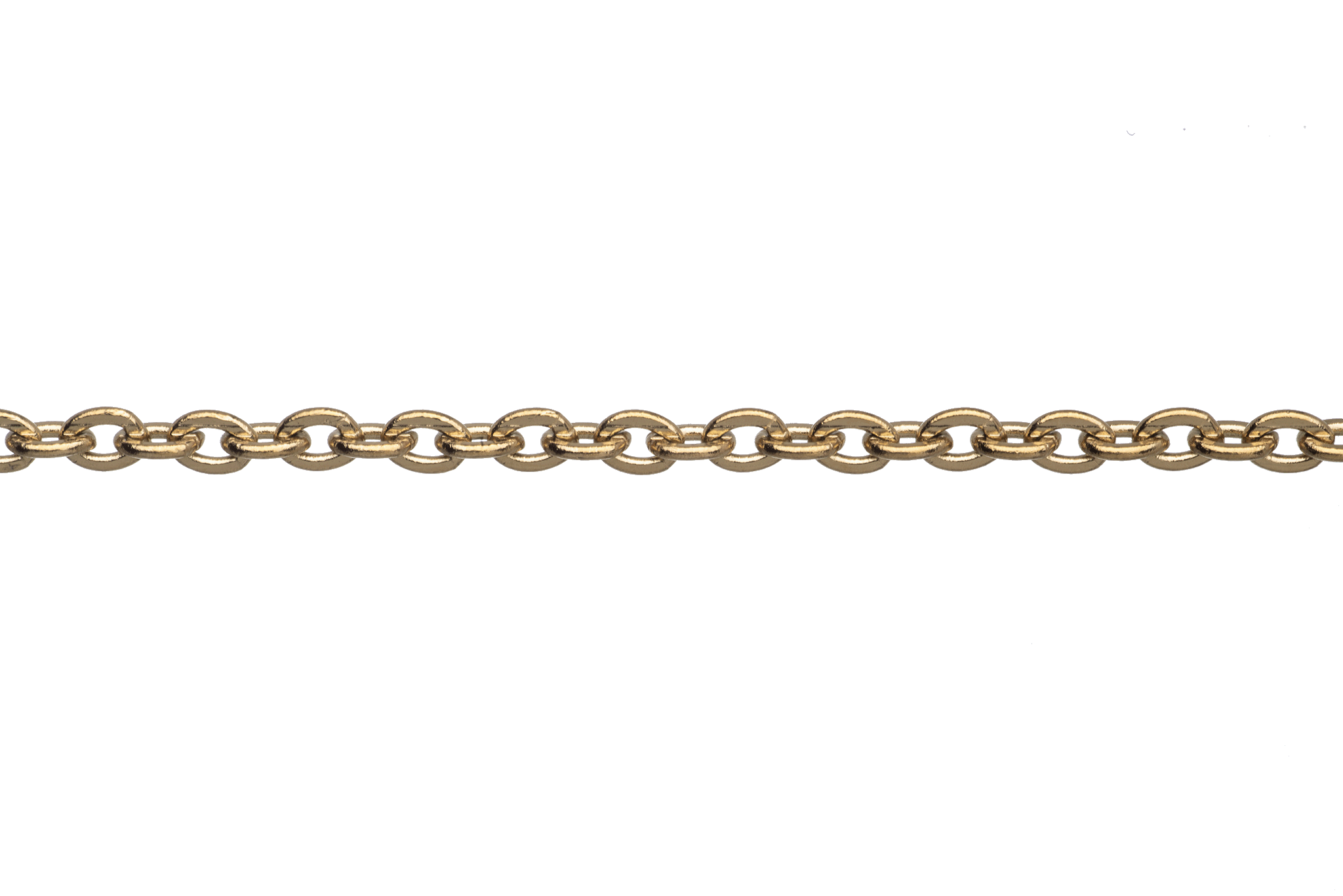 Tiny Cable Chain available in Waterproof Gold Measures 0.75mm sold by the Foot - CH 137SS/G