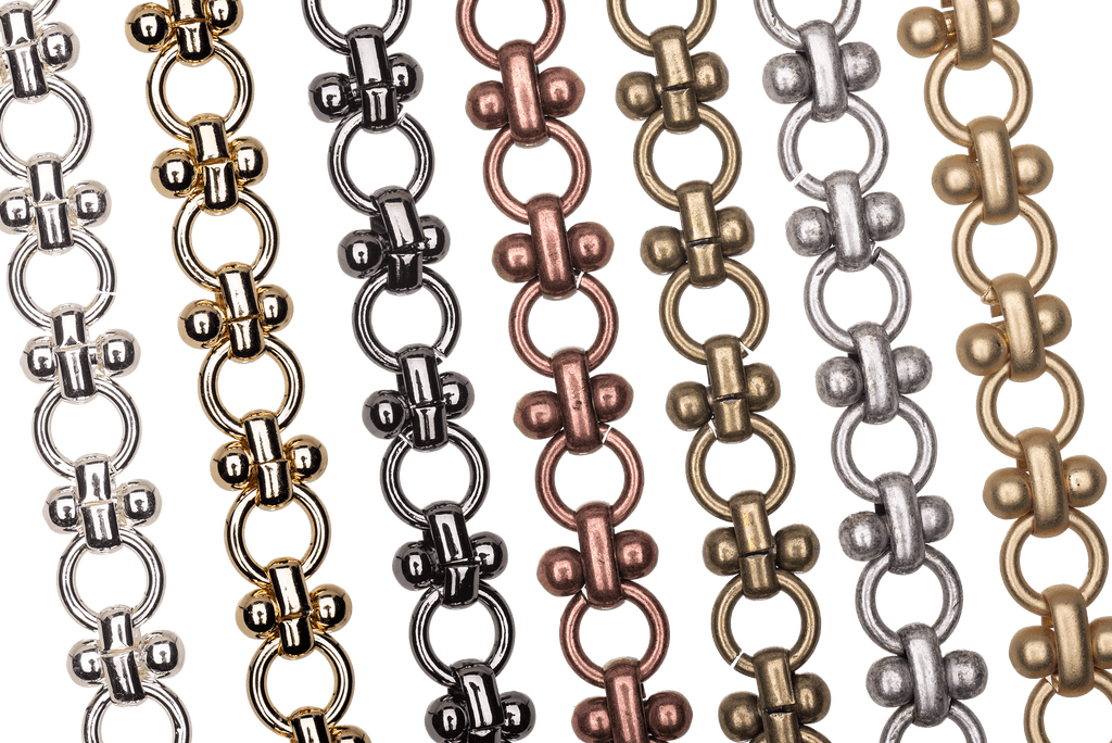 Cable Chain - 6.5mm - Available in Multiple Colors - Sold by the Foot - CH 152