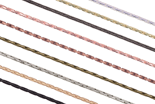 0.7mm Beading Snake Chain - Available in Various Colors - Sold by the Foot | CH 2350