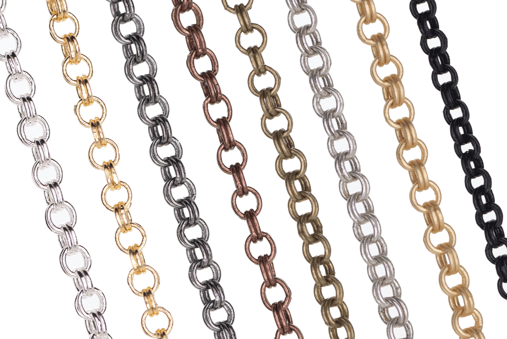 Rolo Chain Double Link XS Size 1.7mm - Multiple Colors - Per Foot CH-70