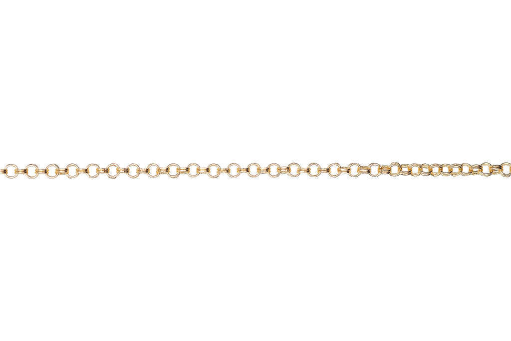 Rolo Chain Double Link XS Size 1.7mm - Multiple Colors - Per Foot CH-70