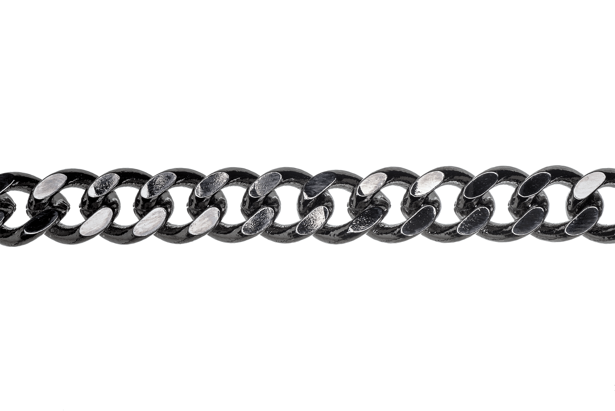 XL Cuban Link Curb Chain measures 12mm x 10mm available in Many Finishes sold by the Foot - CH 845