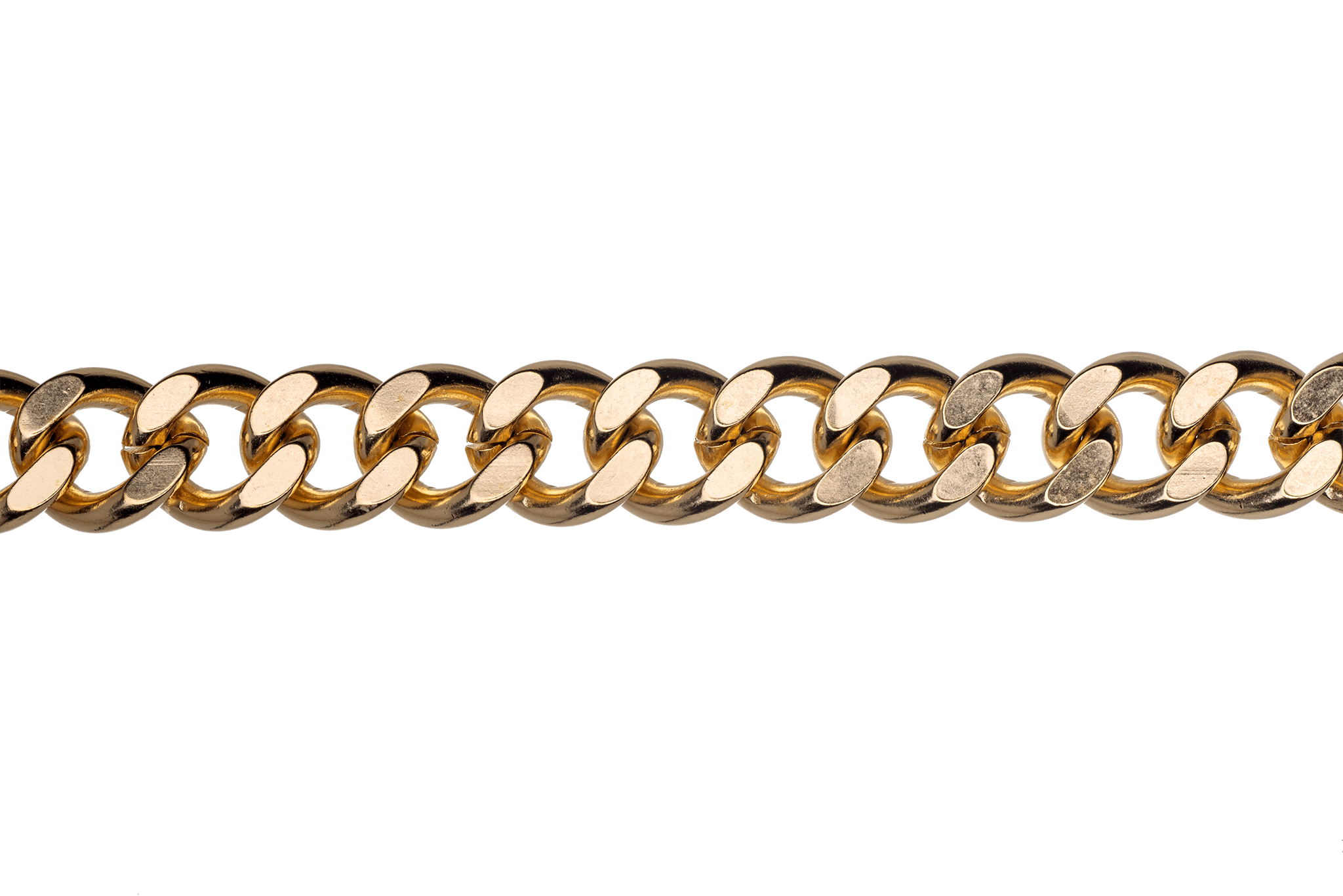 XL Cuban Link Curb Chain measures 12mm x 10mm available in Many Finishes sold by the Foot - CH 845