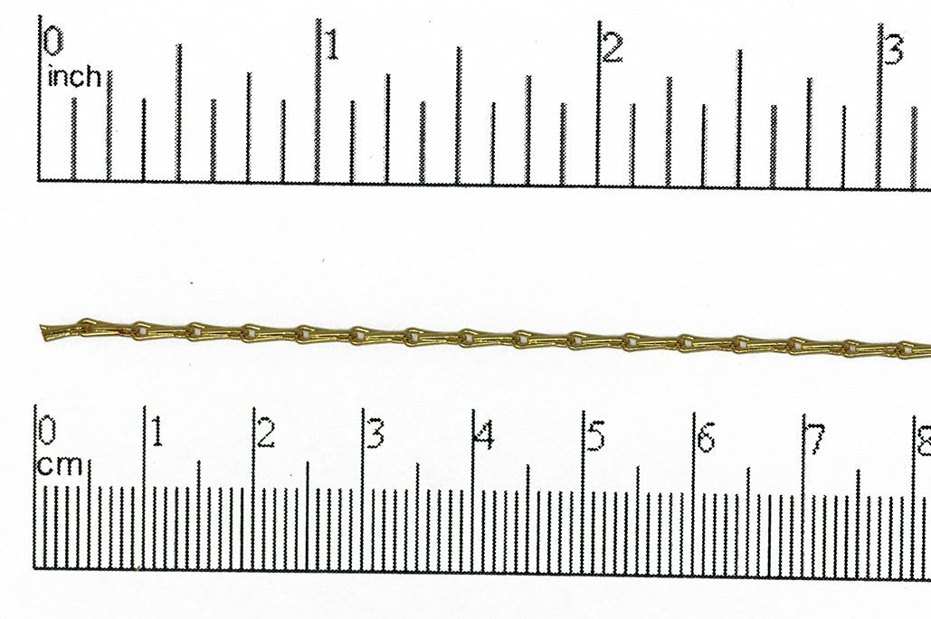 6mm x 1.5mm Teardrop Bar Specialty Chain - Available in Multiple Colors - Sold by The Foot - CH 893