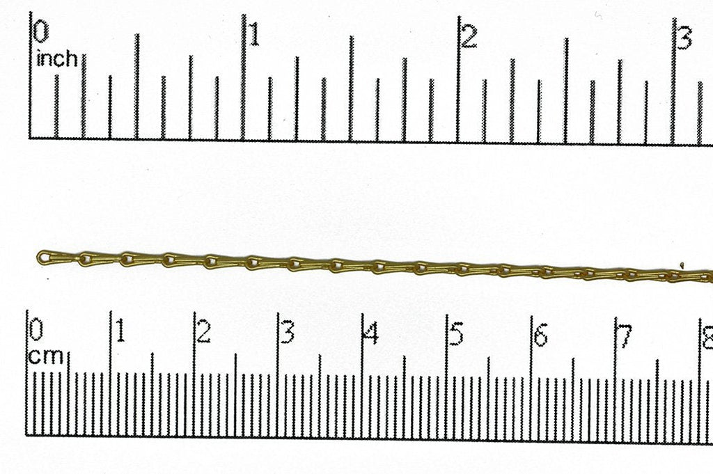 6mm x 1.5mm Teardrop Bar Specialty Chain - Available in Multiple Colors - Sold by The Foot - CH 893