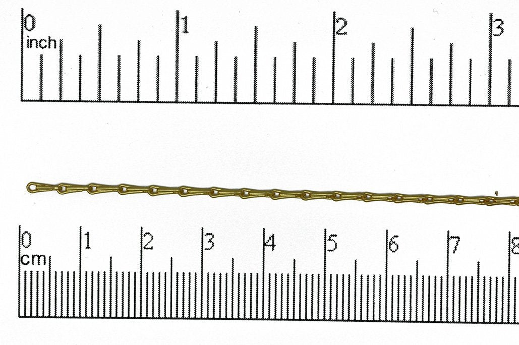 6mm x 1.5mm Teardrop Bar Specialty Chain - Available in Multiple Colors - Sold by The Foot - CH 893