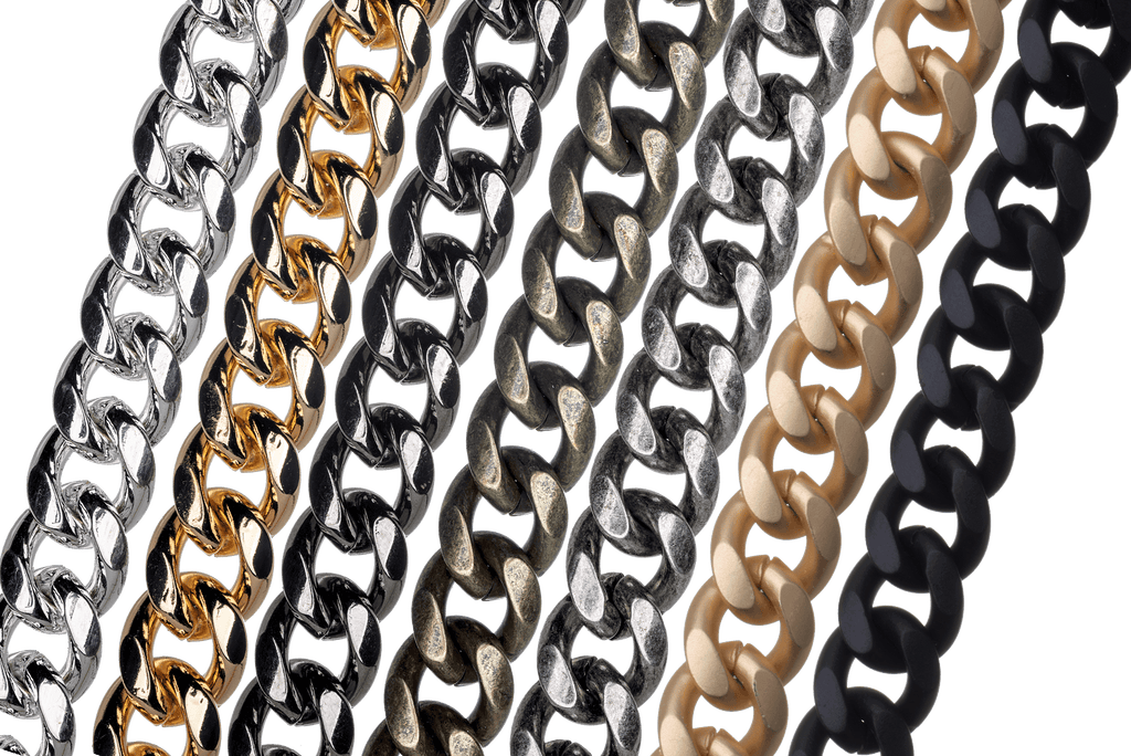 XL Cuban Curb Chain - Multiple Finishes Available - Measures 11mm - Sold by the Foot - CH 917