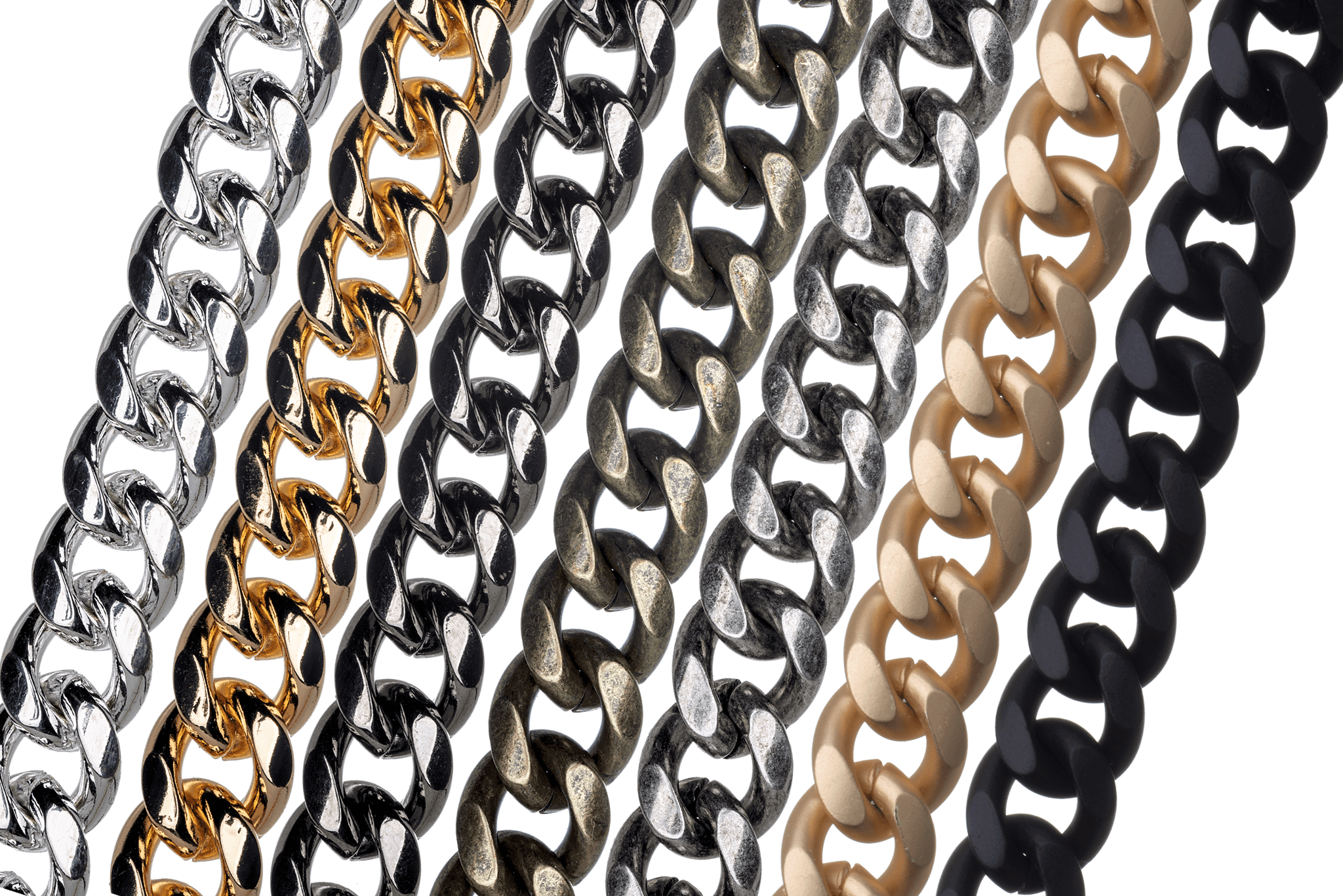 XL Cuban Curb Chain - Multiple Finishes Available - Measures 11mm - Sold by the Foot - CH 917