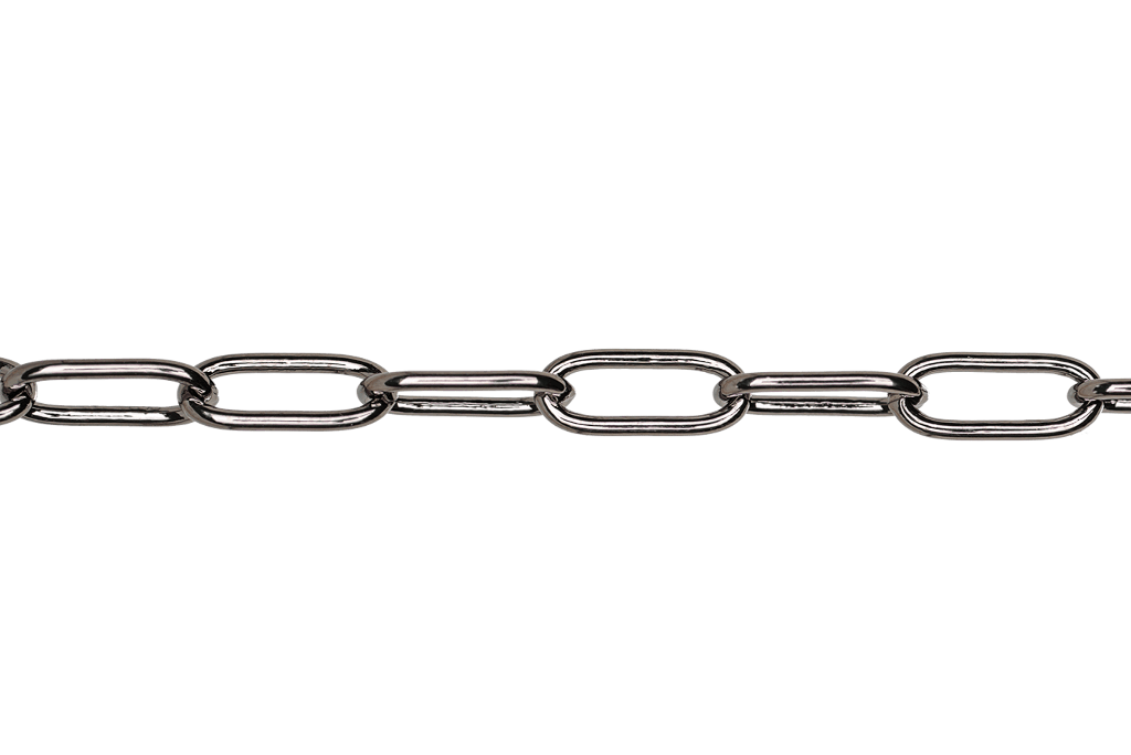 Paperclip Cable Chain - Medium Size 11mm x 4.25mm - Multiple Finishes - Sold by the Foot - CH 931