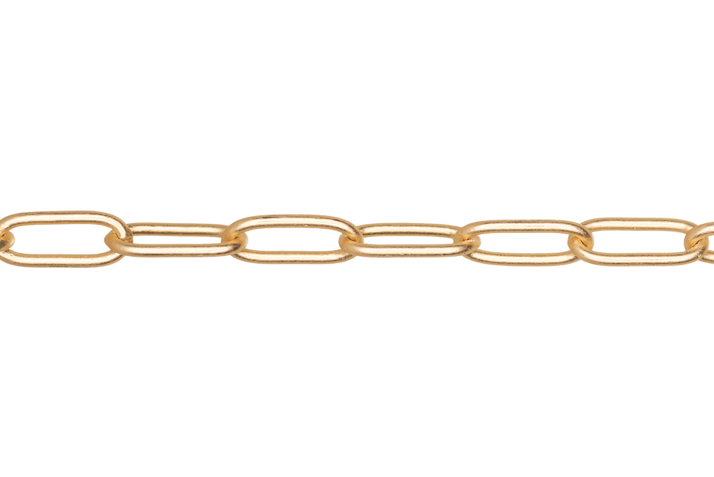Paperclip Cable Chain - Medium Size 11mm x 4.25mm - Multiple Finishes - Sold by the Foot - CH 931