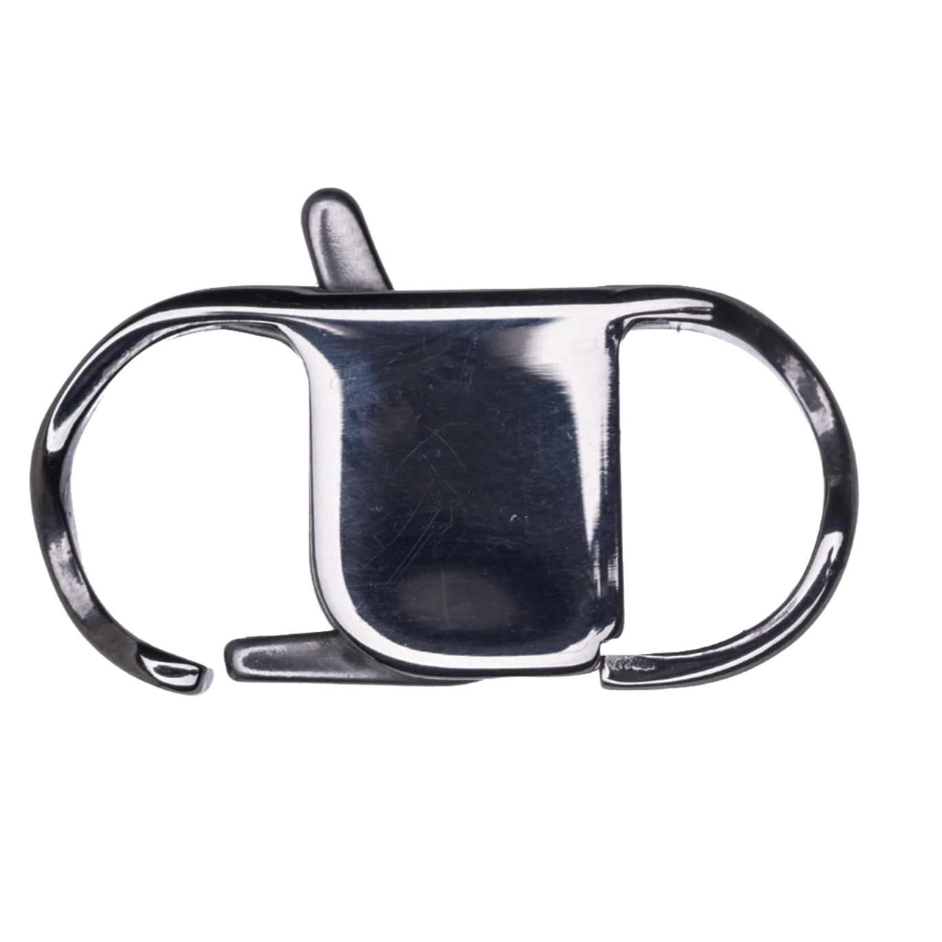 32mm x 15mm Stainless Steel Curb Chain Trigger Clasp - Available in Silver & Waterproof Gold - Sold Individually - CL/CURB3SS