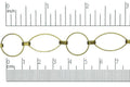 23mm x 12mm Oval and 14.8mm Circle Link Specialty Chain sold by the Foot available in Multiple Colors - CH 308