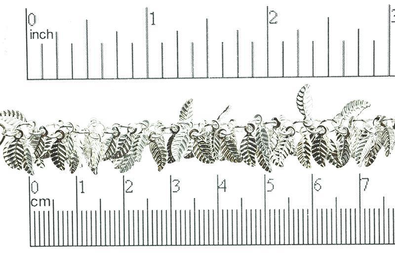 Leaves Cluster Specialty Chain - 4mm x 6mm - Available in Multiple Colors - Sold by the Foot - CH 347