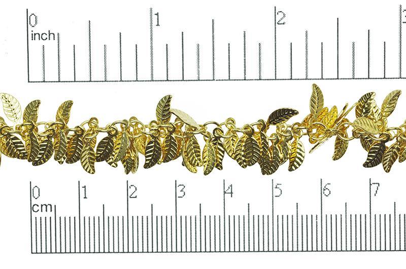 Leaves Cluster Specialty Chain - 4mm x 6mm - Available in Multiple Colors - Sold by the Foot - CH 347