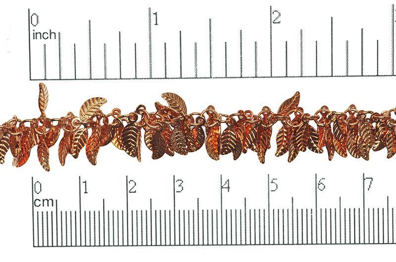 Leaves Cluster Specialty Chain - 4mm x 6mm - Available in Multiple Colors - Sold by the Foot - CH 347