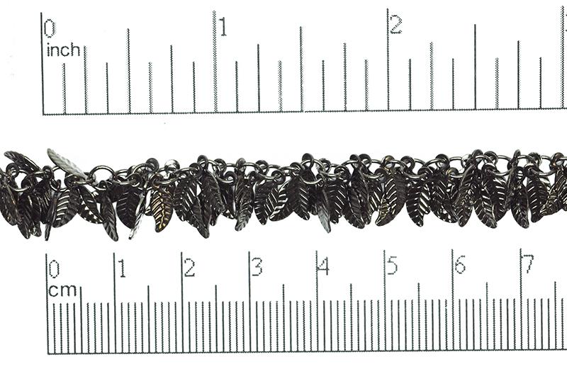Leaves Cluster Specialty Chain - 4mm x 6mm - Available in Multiple Colors - Sold by the Foot - CH 347